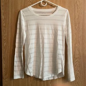 Michael Kors white long sleeve top size s